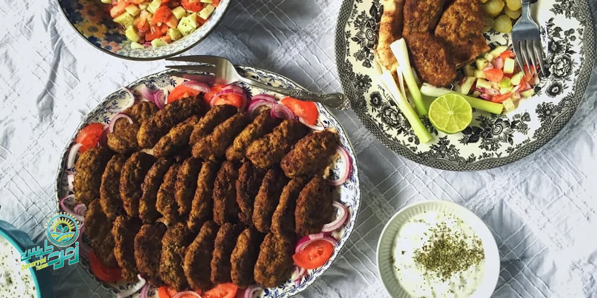 کتلت خانگی با سبزی خشک معطر