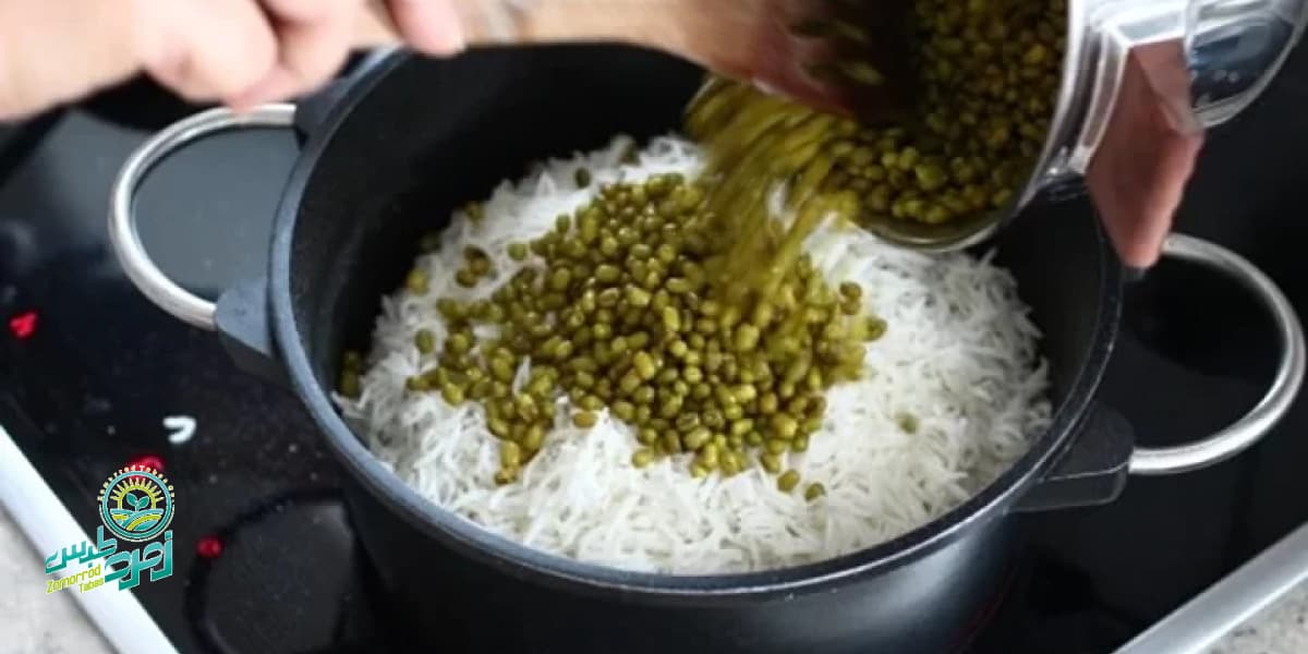 طرز تهیه ماش پلو با شوید خشک
