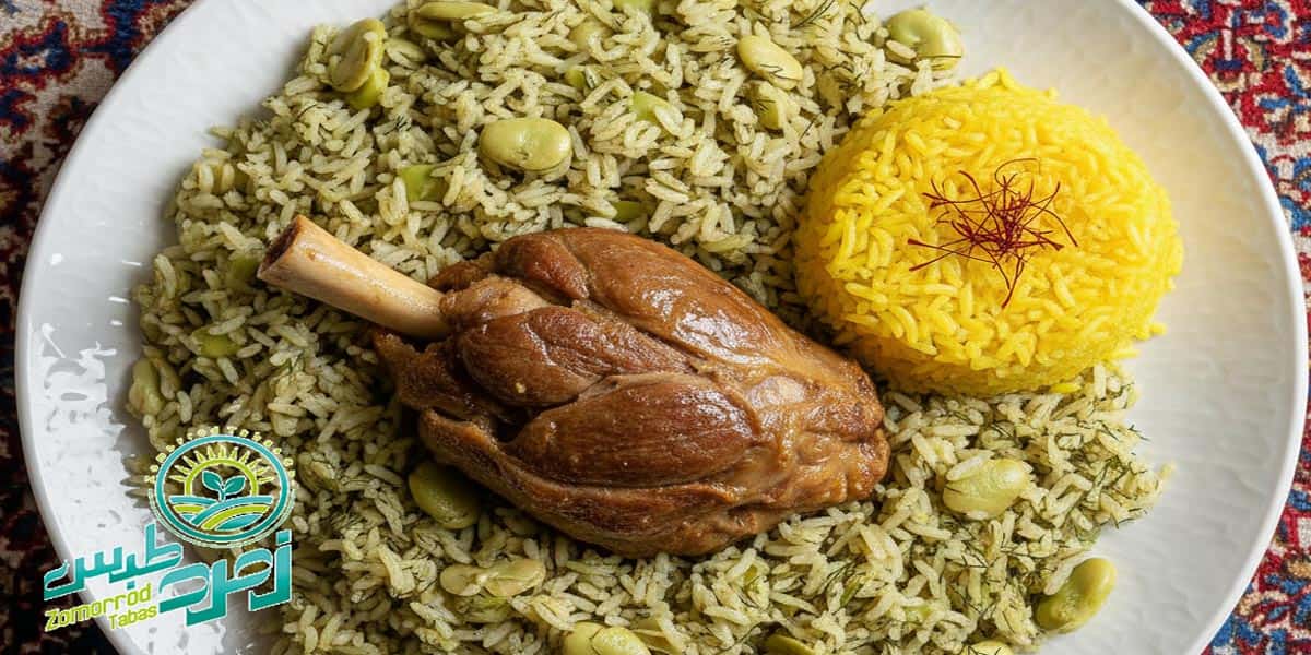 باقالی پلو با ماهیچه